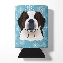 Load image into Gallery viewer, Snowflake Saint Bernard Can or Bottle Hugger BB1680CC