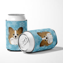 Load image into Gallery viewer, Snowflake Papillon Can or Bottle Hugger BB1682CC