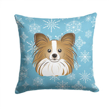 Load image into Gallery viewer, Snowflake Papillon Throw Pillow - 14x14 Decorative Pillow – Art for Your Home &amp; Patio BB1682PW1414