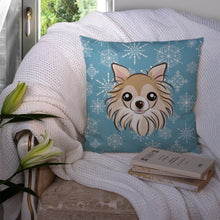 Load image into Gallery viewer, Snowflake Chihuahua Throw Pillow - 14x14 Decorative Pillow – Art for Your Home &amp; Patio BB1685PW1414