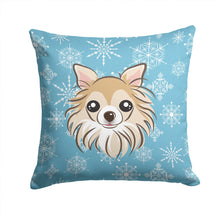 Load image into Gallery viewer, Snowflake Chihuahua Throw Pillow - 14x14 Decorative Pillow – Art for Your Home &amp; Patio BB1685PW1414