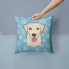 Load image into Gallery viewer, Snowflake Golden Retriever Throw Pillow - 14x14 Decorative Pillow – Art for Your Home &amp; Patio BB1686PW1414