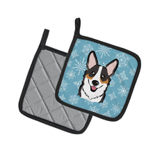 Load image into Gallery viewer, Snowflake Tricolor Corgi Pot Holders - Set of 2 - Heat-Resistant Kitchen Essentials BB1689PTHD