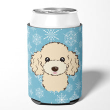 Load image into Gallery viewer, Snowflake Buff Poodle Can or Bottle Hugger BB1692CC