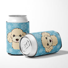 Load image into Gallery viewer, Snowflake Buff Poodle Can or Bottle Hugger BB1692CC