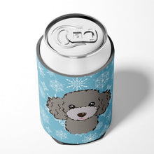Load image into Gallery viewer, Snowflake Silver Gray Poodle Can or Bottle Hugger BB1693CC