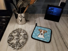 Load image into Gallery viewer, Snowflake Jack Russell Terrier Pot Holders - Set of 2 - Heat-Resistant Kitchen Essentials BB1694PTHD