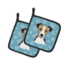 Load image into Gallery viewer, Snowflake Jack Russell Terrier Pot Holders - Set of 2 - Heat-Resistant Kitchen Essentials BB1695PTHD