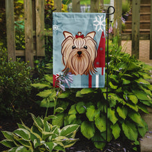 Load image into Gallery viewer, Winter Holiday Yorkie Yorkshire Terrier Garden Flag – Decorative Outdoor Yard Flag BB1700GF