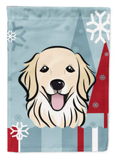 Load image into Gallery viewer, Winter Holiday Golden Retriever Garden Flag – Decorative Outdoor Yard Flag BB1701GF