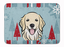 Load image into Gallery viewer, Winter Holiday Golden Retriever Machine Washable Memory Foam Mat BB1701RUG