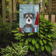 Load image into Gallery viewer, Winter Holiday Schnauzer Garden Flag – Decorative Outdoor Yard Flag BB1702GF