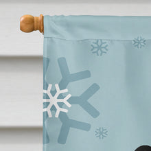 Load image into Gallery viewer, Winter Holiday Pomeranian Flag Canvas House Size BB1703CHF