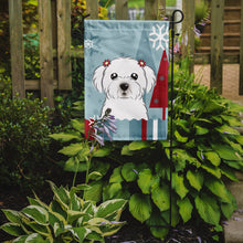 Load image into Gallery viewer, Winter Holiday Maltese Garden Flag – Decorative Outdoor Yard Flag BB1704GF