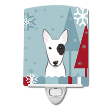 Load image into Gallery viewer, Winter Holiday Bull Terrier Ceramic Night Light BB1705CNL