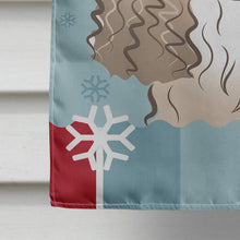 Load image into Gallery viewer, Winter Holiday Cocker Spaniel Flag Canvas House Size BB1712CHF