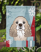 Load image into Gallery viewer, Winter Holiday Cocker Spaniel Garden Flag – Decorative Outdoor Yard Flag BB1712GF