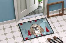 Load image into Gallery viewer, Winter Holiday Cocker Spaniel Doormat - 24x36 Decorative Floor Mat – Indoor/Outdoor Rug with Artistic Flair BB1712JMAT