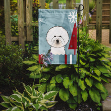 Load image into Gallery viewer, Winter Holiday Bichon Frise Garden Flag – Decorative Outdoor Yard Flag BB1713GF