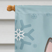 Load image into Gallery viewer, Winter Holiday Alaskan Malamute Flag Canvas House Size BB1714CHF
