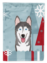 Load image into Gallery viewer, Winter Holiday Alaskan Malamute Garden Flag – Decorative Outdoor Yard Flag BB1714GF