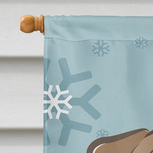Load image into Gallery viewer, Winter Holiday English Bulldog  Flag Canvas House Size BB1715CHF