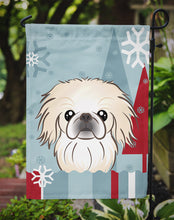 Load image into Gallery viewer, Winter Holiday Pekingese Garden Flag – Decorative Outdoor Yard Flag BB1717GF