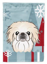 Load image into Gallery viewer, Winter Holiday Pekingese Garden Flag – Decorative Outdoor Yard Flag BB1717GF