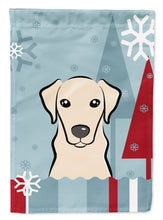 Load image into Gallery viewer, Winter Holiday Yellow Labrador Garden Flag – Decorative Outdoor Yard Flag BB1718GF