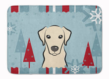 Load image into Gallery viewer, Winter Holiday Yellow Labrador Machine Washable Memory Foam Mat BB1718RUG