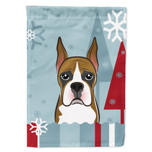 Load image into Gallery viewer, Winter Holiday Boxer Flag Canvas House Size BB1719CHF