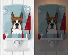 Load image into Gallery viewer, Winter Holiday Boxer Ceramic Night Light BB1719CNL