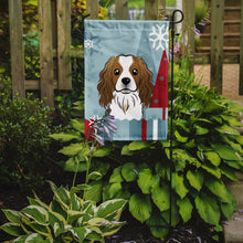 Load image into Gallery viewer, Winter Holiday Cavalier Spaniel Garden Flag – Decorative Outdoor Yard Flag BB1720GF