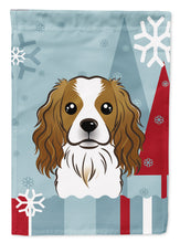 Load image into Gallery viewer, Winter Holiday Cavalier Spaniel Garden Flag – Decorative Outdoor Yard Flag BB1720GF