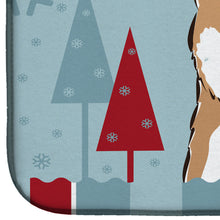Load image into Gallery viewer, Winter Holiday Shiba Inu Dish Drying Mat – Absorbent, Artistic Kitchen Essentials BB1721DDM