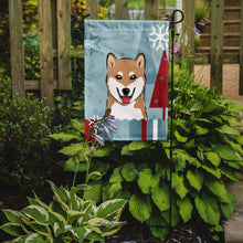 Load image into Gallery viewer, Winter Holiday Shiba Inu Garden Flag – Decorative Outdoor Yard Flag BB1721GF