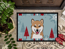 Load image into Gallery viewer, Winter Holiday Shiba Inu Doormat - 24x36 Decorative Floor Mat – Indoor/Outdoor Rug with Artistic Flair BB1721JMAT