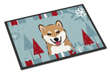 Load image into Gallery viewer, Winter Holiday Shiba Inu Doormat - 24x36 Decorative Floor Mat – Indoor/Outdoor Rug with Artistic Flair BB1721JMAT