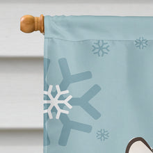 Load image into Gallery viewer, Winter Holiday Westie Flag Canvas House Size BB1722CHF
