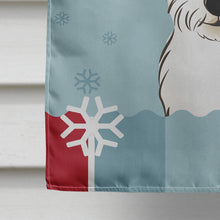 Load image into Gallery viewer, Winter Holiday Westie Flag Canvas House Size BB1722CHF