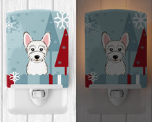 Load image into Gallery viewer, Winter Holiday Westie Ceramic Night Light BB1722CNL