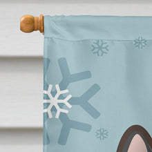 Load image into Gallery viewer, Winter Holiday French Bulldog Flag Canvas House Size BB1723CHF