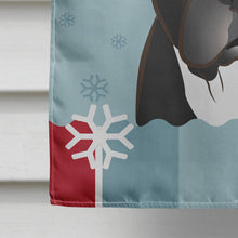 Load image into Gallery viewer, Winter Holiday French Bulldog Flag Canvas House Size BB1723CHF