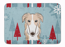 Load image into Gallery viewer, Winter Holiday Borzoi Machine Washable Memory Foam Mat BB1724RUG