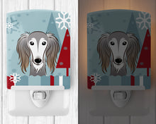 Load image into Gallery viewer, Winter Holiday Saluki Ceramic Night Light BB1725CNL