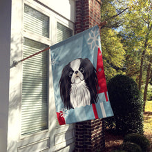Load image into Gallery viewer, Winter Holiday Japanese Chin Flag Canvas House Size BB1726CHF