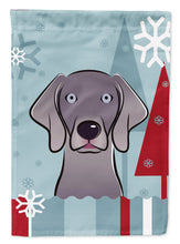 Load image into Gallery viewer, Winter Holiday Weimaraner Garden Flag – Decorative Outdoor Yard Flag BB1727GF