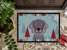 Load image into Gallery viewer, Winter Holiday Weimaraner Doormat - 24x36 Decorative Floor Mat – Indoor/Outdoor Rug with Artistic Flair BB1727JMAT