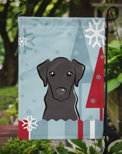 Load image into Gallery viewer, Winter Holiday Black Labrador Garden Flag – Decorative Outdoor Yard Flag BB1731GF