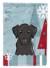 Load image into Gallery viewer, Winter Holiday Black Labrador Garden Flag – Decorative Outdoor Yard Flag BB1731GF